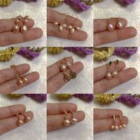 Simple Style Geometric Copper Plating Pearl Drop Earrings 1 Pair main image 1