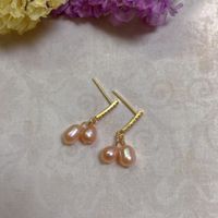 Simple Style Geometric Copper Plating Pearl Drop Earrings 1 Pair sku image 9