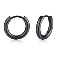 1 Stück Einfacher Stil Kreis Rostfreier Stahl Polieren Überzug Ohrringe main image 4