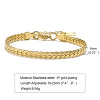 Stainless Steel Simple Style Solid Color Bracelets sku image 2