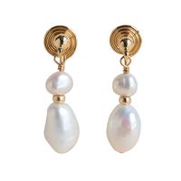 Elegant Geometric Pearl Earrings 1 Pair main image 3