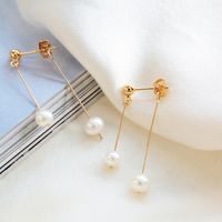 Élégant Géométrique Perle Des Boucles D'oreilles 1 Paire sku image 2