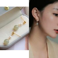 Elegant Geometric Pearl Earrings 1 Pair sku image 11