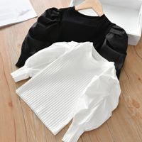 Casual Solid Color Cotton T-shirts & Blouses main image 1