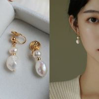 Fashion Geometric Pearl Earrings 1 Pair main image 5
