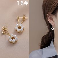 Fashion Geometric Pearl Earrings 1 Pair sku image 4