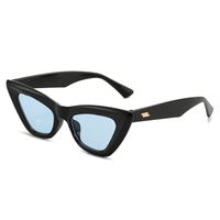 Fashion Solid Color Ac Cat Eye Full Frame Women's Sunglasses sku image 9