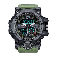 Sports Color Block Buckle Electronic Men's Watches main image 5