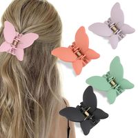 Simple Style Butterfly Abs Plastic Stoving Varnish Hair Claws 1 Piece main image 5