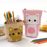 Cute Simple Multifunctional Pen Case Variable Drop-down Canvas Bag main image 1