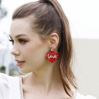 1 Pair Original Design Heart Shape Seed Bead Plating Women's Drop Earrings main image 3