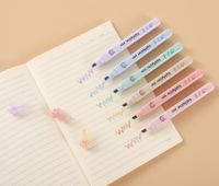 Cat Claw Highlighter Morandi Light Color Marker Soft Tip Color Pen main image 4