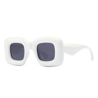 Moda Color Sólido Ordenador Personal Cuadrado Fotograma Completo Gafas De Sol Hombre sku image 2