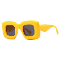 Moda Color Sólido Ordenador Personal Cuadrado Fotograma Completo Gafas De Sol Hombre sku image 3