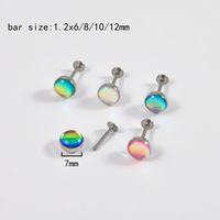 Hip-hop Geometric Titanium Alloy Lip Stud Eyebrow Nails 1 Piece main image 5