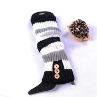Women's Japanese Style Solid Color Polyacrylonitrile Fiber Jacquard Over The Knee Socks A Pair sku image 8