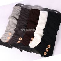 Women's Japanese Style Solid Color Polyacrylonitrile Fiber Jacquard Over The Knee Socks A Pair main image 2