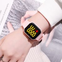 Sports Solid Color Jewelry Buckle Electronic Kids Watches main image 4
