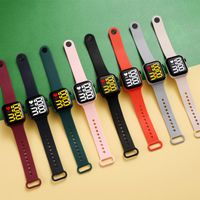 Sports Solid Color Jewelry Buckle Electronic Kids Watches main image 6