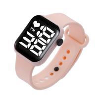 Sports Solid Color Jewelry Buckle Electronic Kids Watches sku image 4