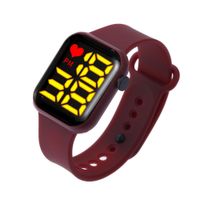 Sports Solid Color Jewelry Buckle Electronic Kids Watches sku image 16