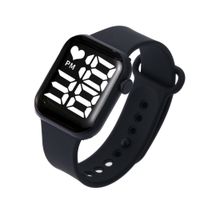 Sports Solid Color Jewelry Buckle Electronic Kids Watches sku image 1