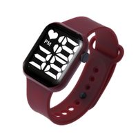 Sports Solid Color Jewelry Buckle Electronic Kids Watches sku image 8