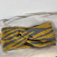 Fashion Stripe Knit Handmade Hair Band 1 Piece sku image 4
