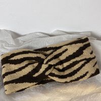 Fashion Stripe Knit Handmade Hair Band 1 Piece sku image 2