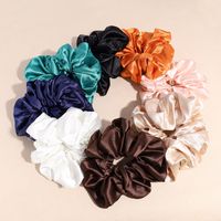 Mode Einfarbig Tuch Handgemacht Haargummi 1 Stück main image 5