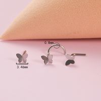 Simple Style Butterfly Stainless Steel Nose Studs 1 Piece main image 2