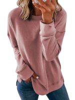 Women's Hoodie Long Sleeve Hoodies & Sweatshirts Simple Style Solid Color main image 4