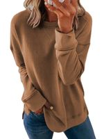 Women's Hoodie Long Sleeve Hoodies & Sweatshirts Simple Style Solid Color main image 6