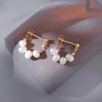 Fashion Geometric Pearl Plating Earrings 1 Pair sku image 2