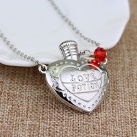 1 Piece Elegant Heart Shape Alloy Plating Unisex Pendant Necklace sku image 1