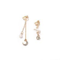 1 Paire Décontractée Géométrique Alliage Placage Perles Artificielles Femmes Boucles D'oreilles main image 2