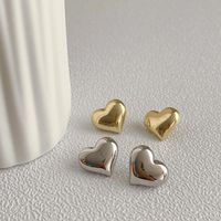 1 Pair Fashion Heart Shape Metal Plating Women's Ear Studs main image 6