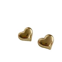 1 Pair Fashion Heart Shape Metal Plating Women's Ear Studs main image 4