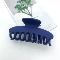 Ins Style Solid Color Plastic Resin Handmade Hair Claws 1 Piece sku image 5