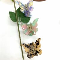 Retro Schmetterling Acetatplatten Handgemacht Haarkrallen 1 Stück main image 4