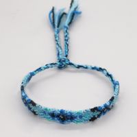 1 Piece Bohemian Totem Symbol Cotton Thread Irregular Tassel Unisex Bracelets sku image 4
