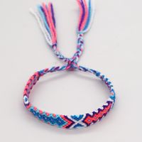Bohemian Rhombus Cotton Thread Tassel Braid Unisex Bracelets sku image 5