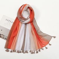 Women's Sweet Color Block Polyester Winter Scarves main image 1