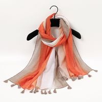 Women's Sweet Color Block Polyester Winter Scarves main image 3