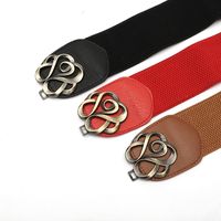 Elegant Rose Pu Leather Women's Leather Belts 1 Piece main image 3