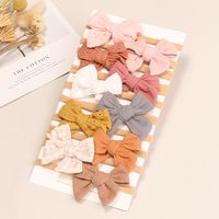 Cute Bow Knot Cloth Flowers Lace Bowknot Hair Band 1 Piece main image 4