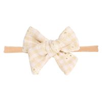 Cute Bow Knot Cloth Flowers Lace Bowknot Hair Band 1 Piece sku image 5