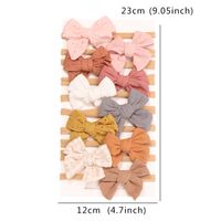 Cute Bow Knot Cloth Flowers Lace Bowknot Hair Band 1 Piece main image 3