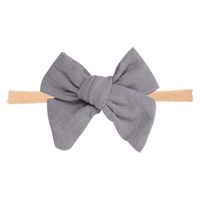 Cute Bow Knot Cloth Flowers Lace Bowknot Hair Band 1 Piece sku image 7