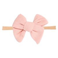 Cute Bow Knot Cloth Flowers Lace Bowknot Hair Band 1 Piece sku image 6